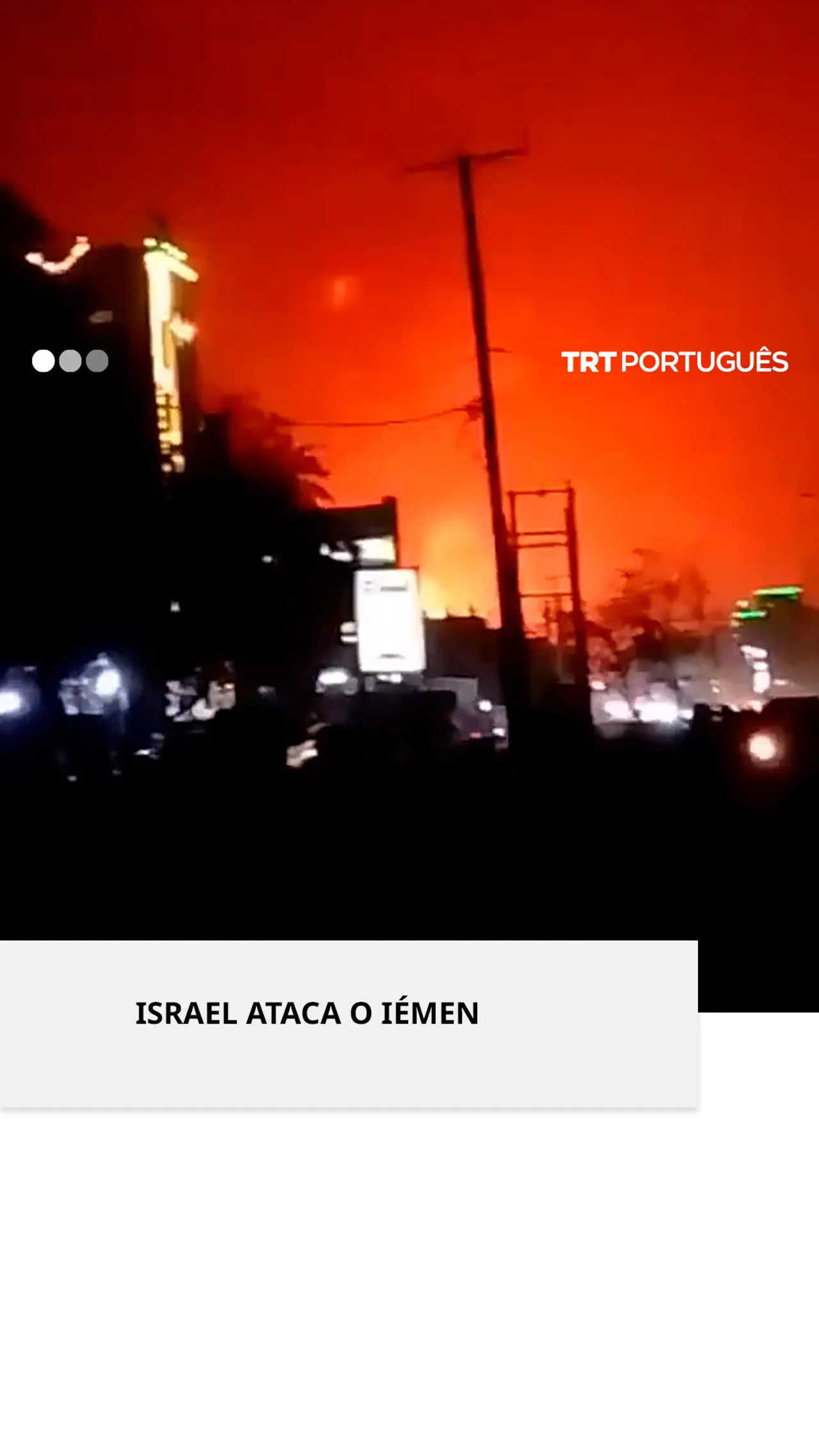 Israel efectua vários ataques aéreos no Iémen